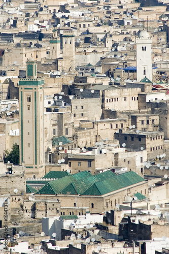 vue sur la médina de fès - maroc