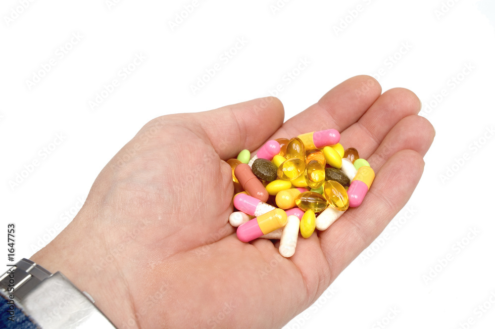 tablets on palm tablets on palm