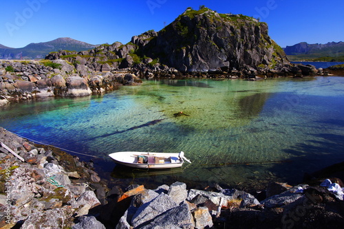 insulated boat in the senja island