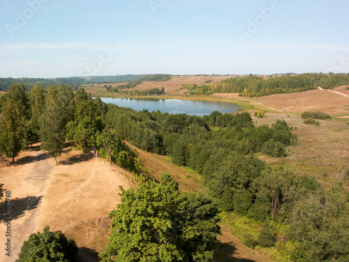 bird's-eye view to the lake