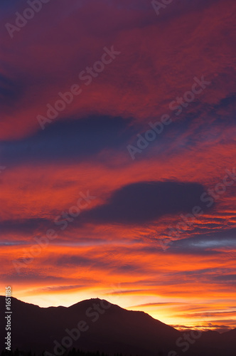 sunset over hills in northern slovenia