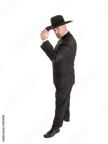 cowboy businessman tipping hat © David Gilder