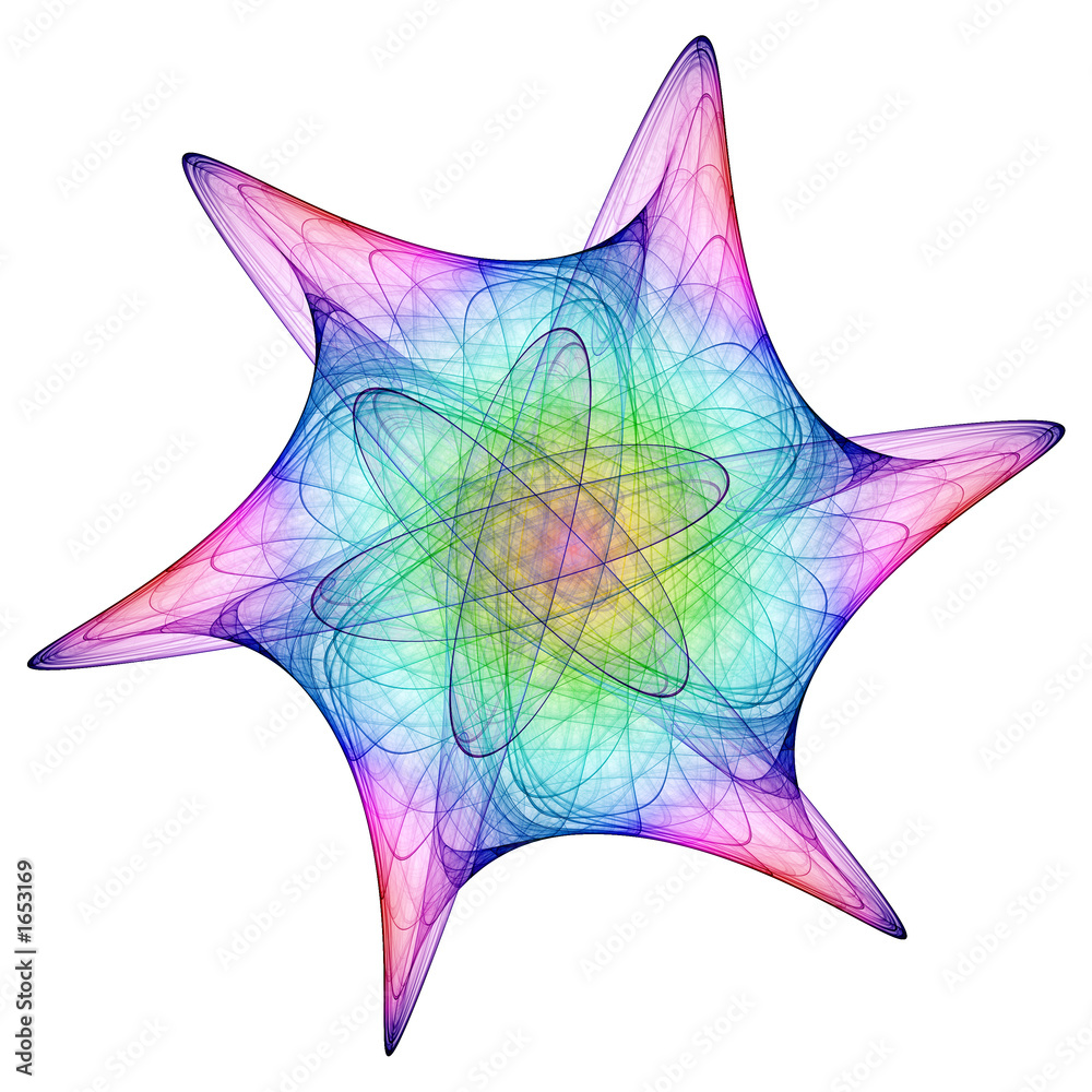 Obraz premium cosmic snowflake