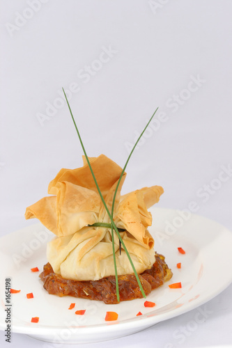 scallops in a crepe