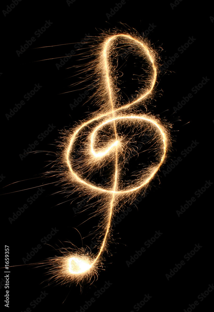 violin clef sparkler violin clef sparkler