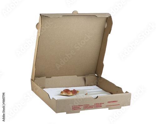 open pizza box