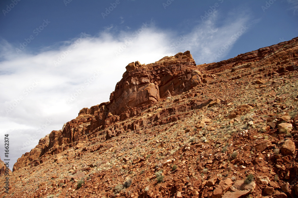 rote gesteinsschichten in arizona, usa