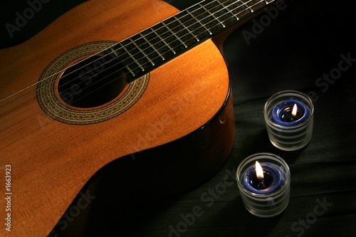 classical guitar & candles
