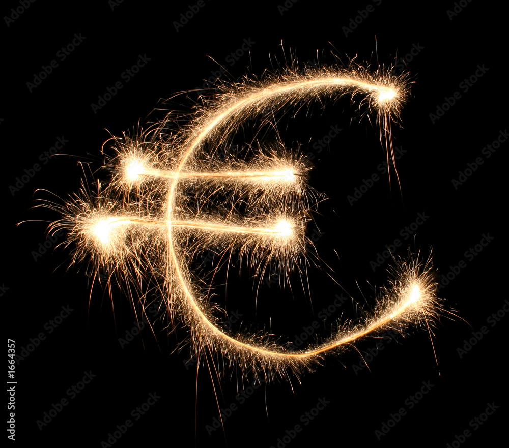 euro sign sparkler