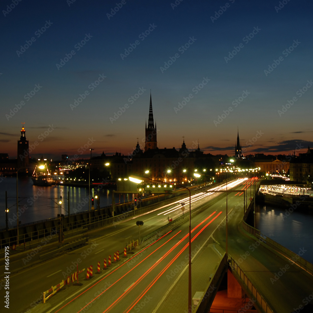 stockholm by night, sweden