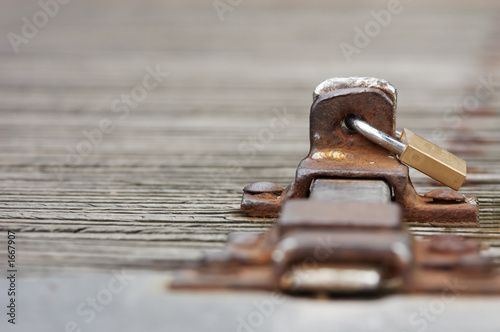 abstract photo of a lock
