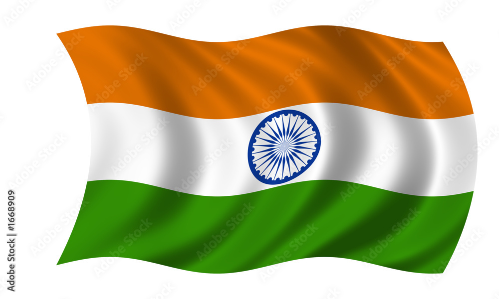 indien fahne india flag Stock-Illustration | Adobe Stock