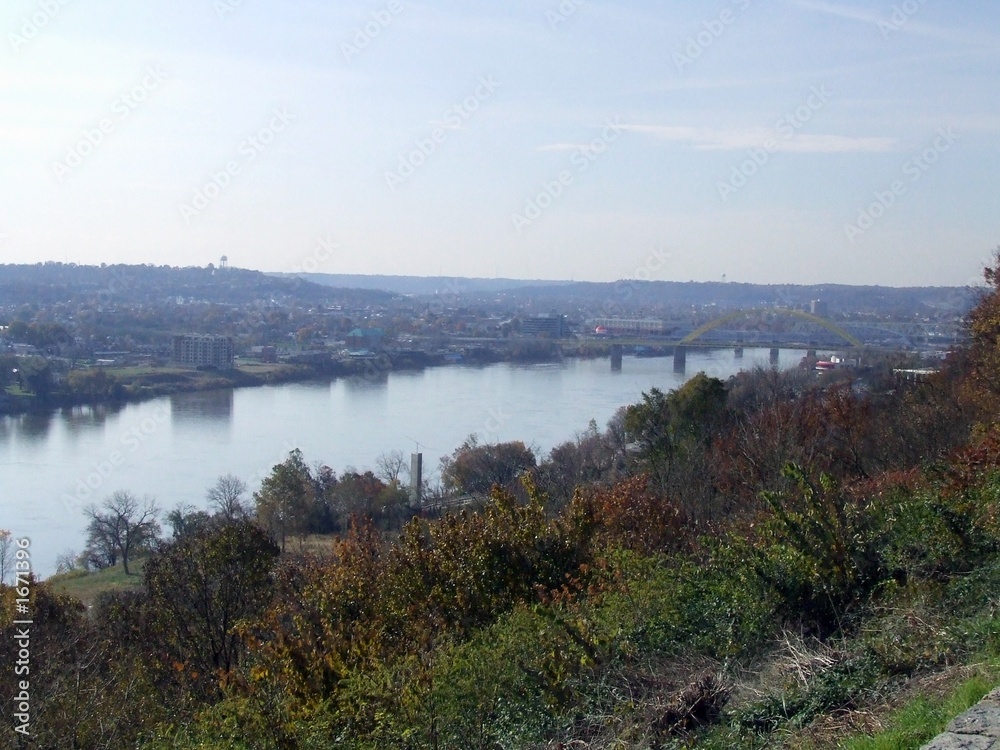 river view from hilltop