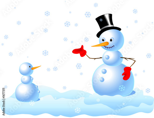 snowman & baby-snowman