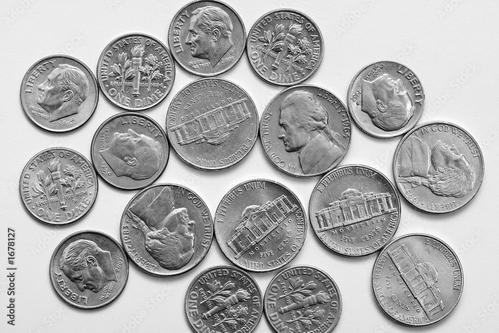 nickels and dimes Stock Photo Adobe Stock