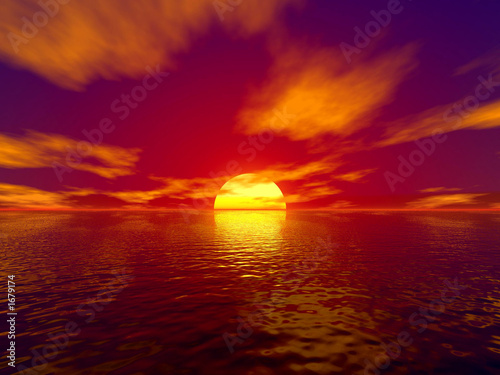 sea and sunset