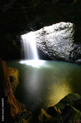 natural bridge waterfall