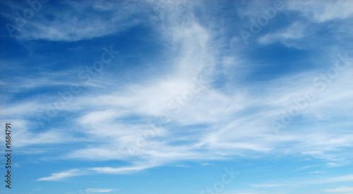 peaceful blue sky with clouds