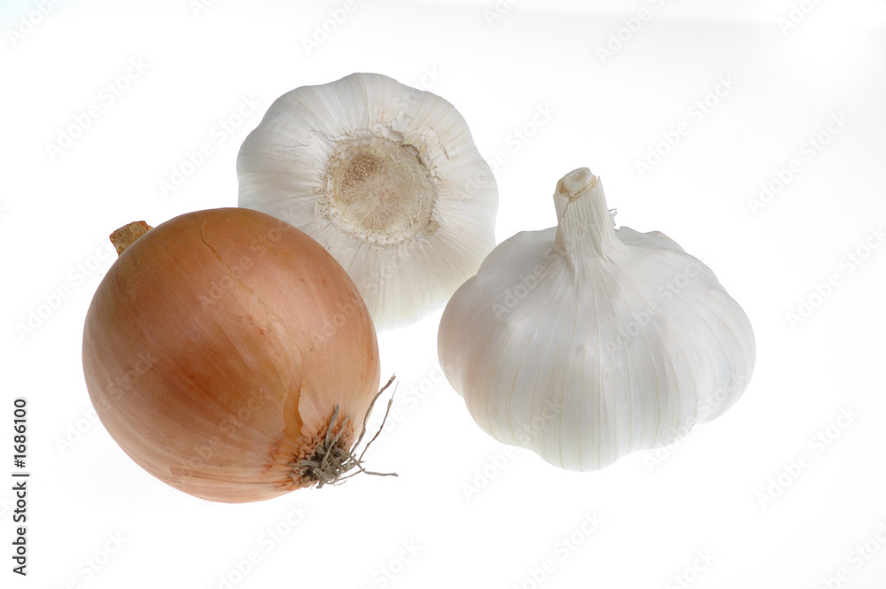 Fototapeta premium garlic and onion