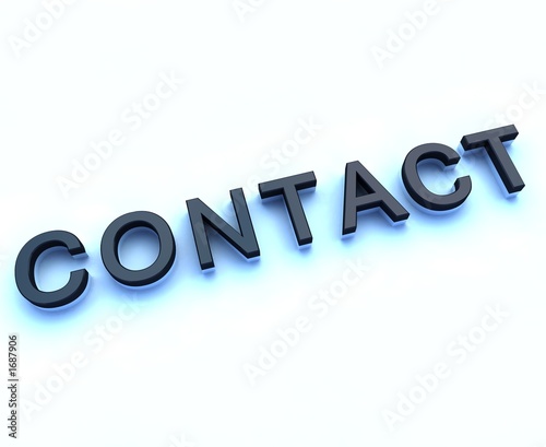 contact 3d sign