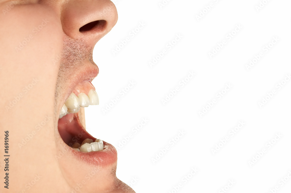 Obraz premium mouth wide opened
