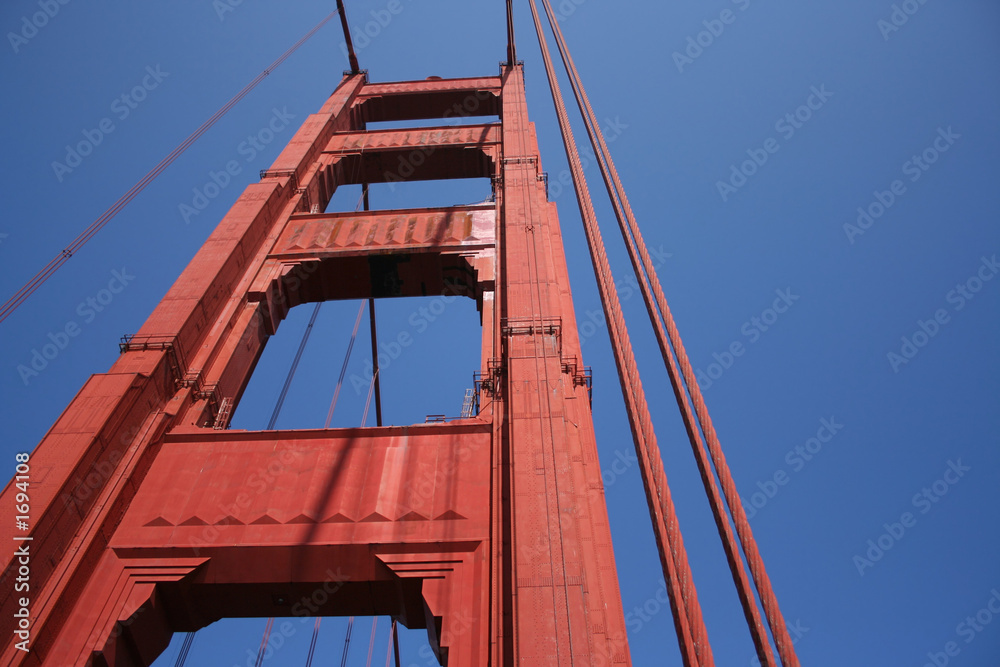 Fototapeta premium golden gate bridge tower