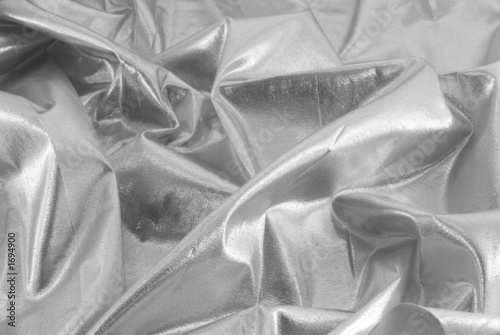shiny silver fabric