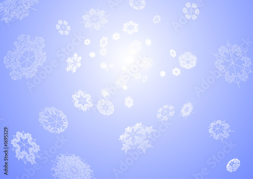 winter  snowflake background