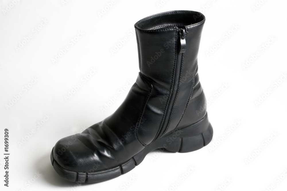 black boot, isolated