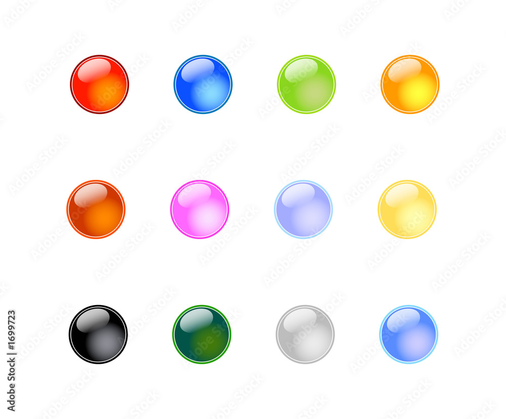 various colorful glass/aqua style web buttons various colorful glass/aqua style web buttons