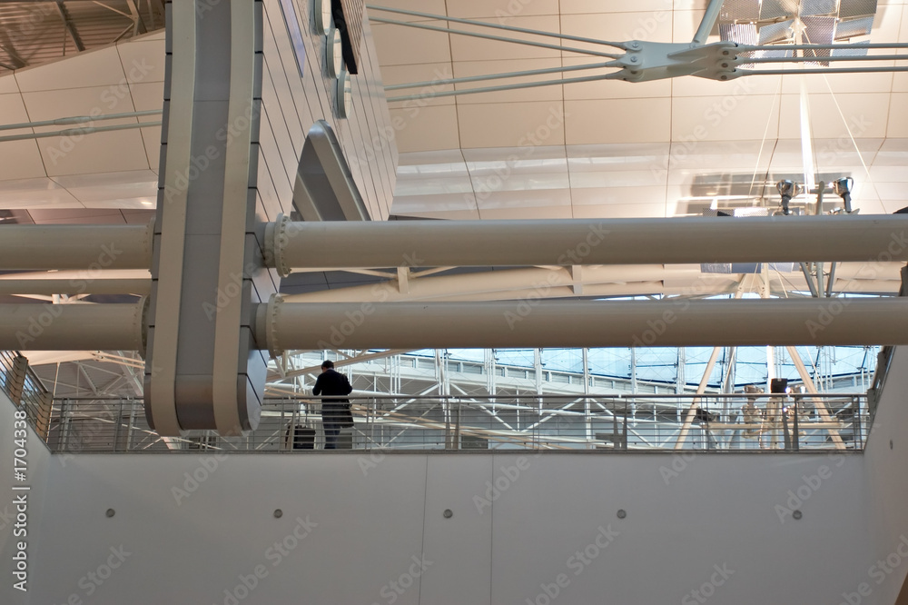 businessman at modern airport
