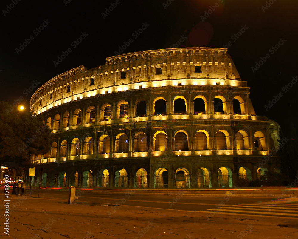 coliseum at a night