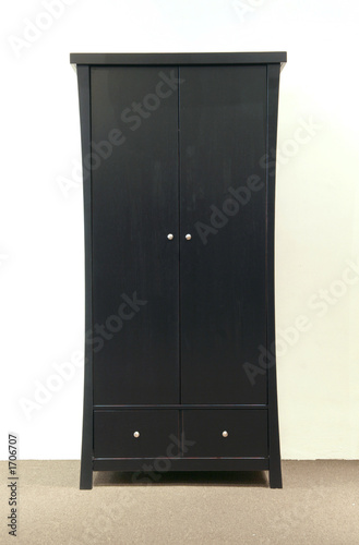 black wardrobe