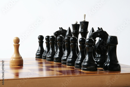 chess concept - strong individual