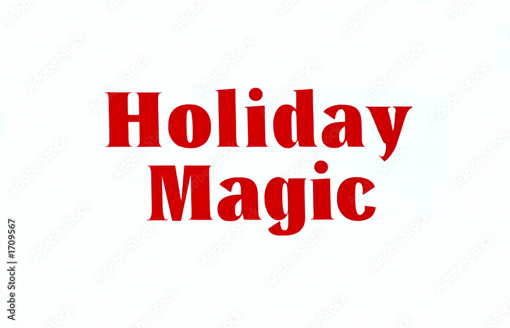 holiday magic sign