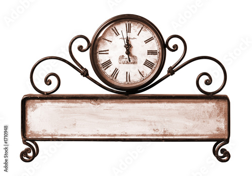 2007 happy new year background with path on clock