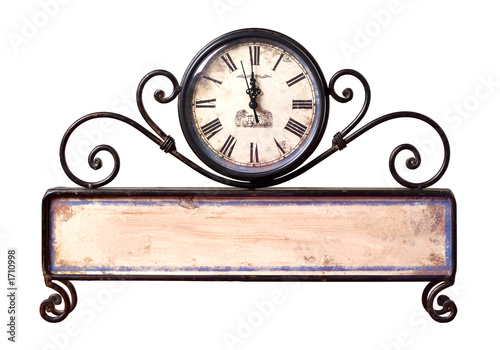 2007 happy new year background with path on clock