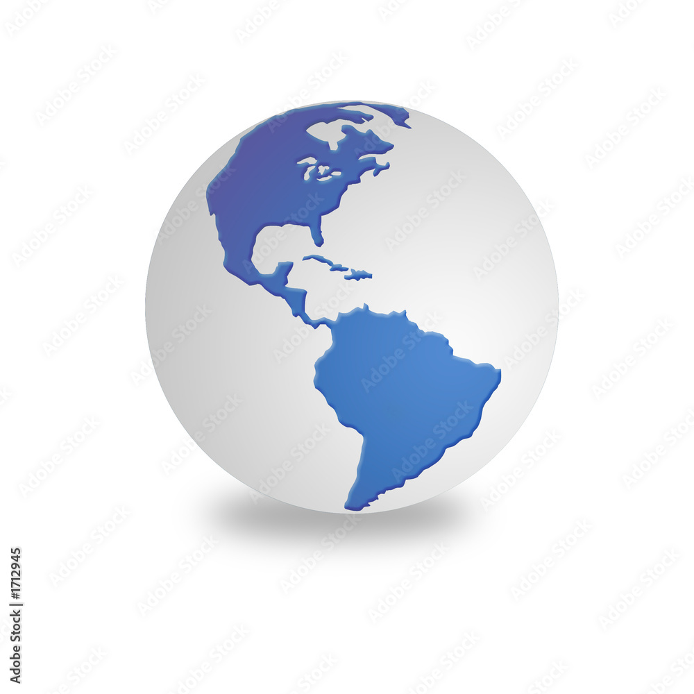 white and blue world globe