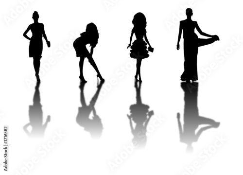 fashion models silhouettes