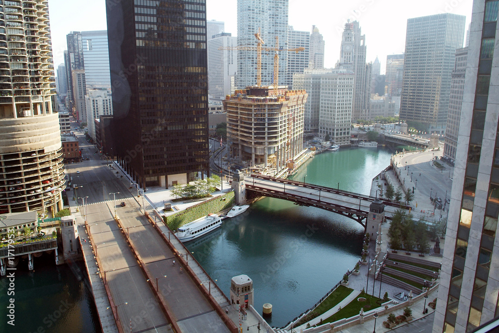 Obraz premium chicago river