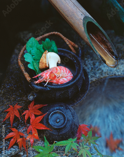 japanese earthenware autumn still-life photo