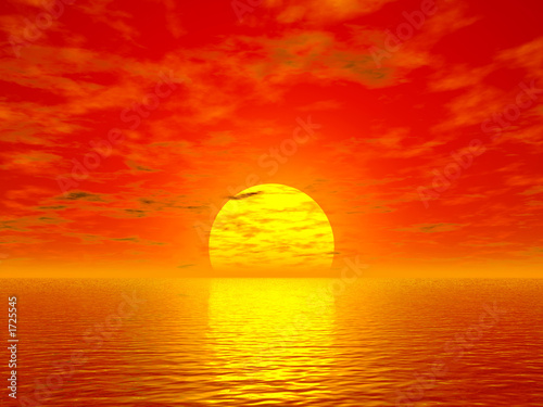 Fototapeta Naklejka Na Ścianę i Meble -  ocean and sunset