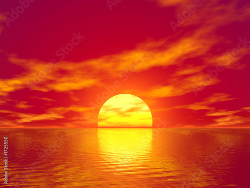 Fototapeta Naklejka Na Ścianę i Meble -  ocean and sunset
