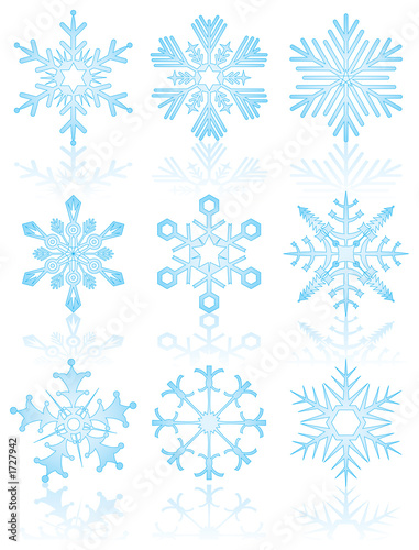 collection of snowflakes