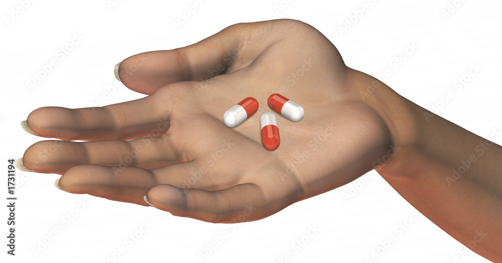 pills in hand pills in hand