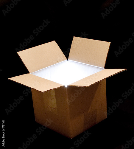 box with light