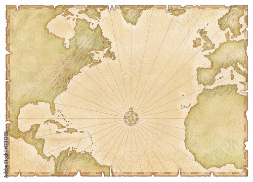 old atlantic map