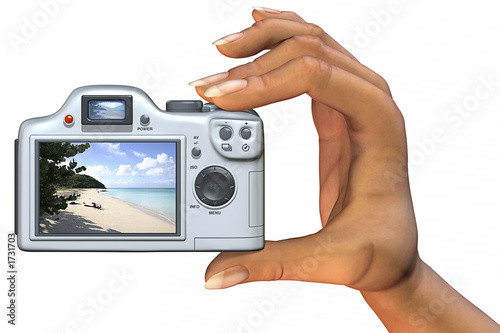 camera in hand
