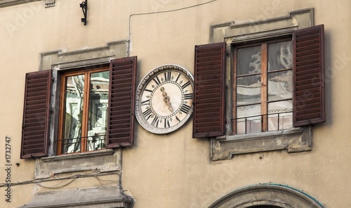 the clock on the wall