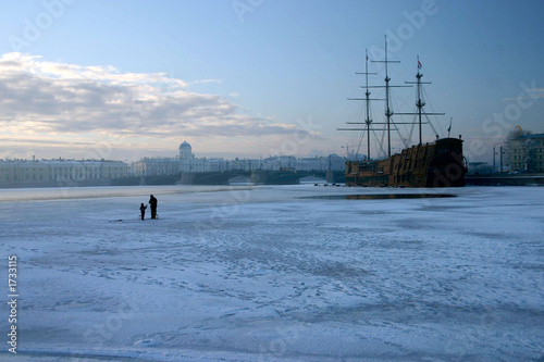 winter in saint  petersburg